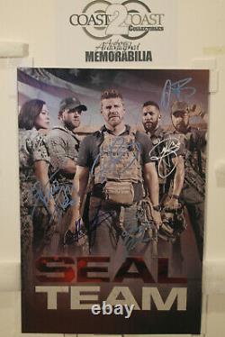 Cast Autographed Poster Seal Team David Boreanaz 13x19 + COA