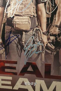 Cast Autographed Poster Seal Team David Boreanaz 13x19 + COA