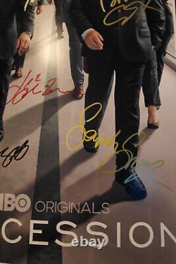 Cast Autographed Poster Succession Kieran Culkin& More 13x19 + COA