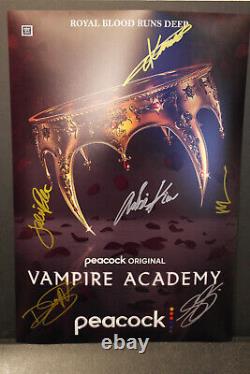 Cast Autographed Poster T. V Series Vampire Academy 13x19 + COA