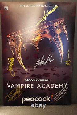 Cast Autographed Poster T. V Series Vampire Academy 13x19 + COA