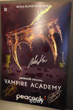 Cast Autographed Poster T. V Series Vampire Academy 13x19 + COA