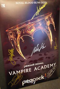 Cast Autographed Poster T. V Series Vampire Academy 13x19 + COA