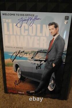 Cast Autographed Poster The Lincoln Lawyer Tv Series 13x19 + COA