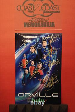 Cast Autographed Poster The Orville Seth Macfarlane 11x17 + COA