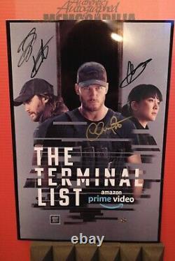 Cast Autographed Poster The Terminal List Chris Pratt 13x19 + COA