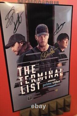 Cast Autographed Poster The Terminal List Chris Pratt 13x19 + COA