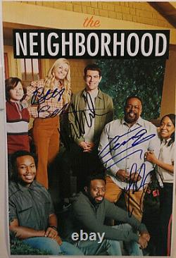 Cast Autographed Poster- Tv Series The Neighborhood 11x17 + C. O. A