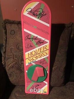 Cast Back To The Future signed Hoverboard Hover 5 Signatures Fox Autograph Gale