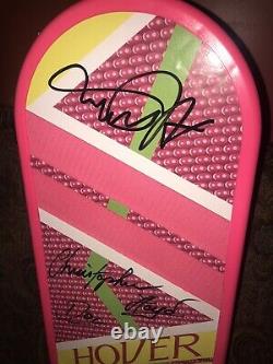 Cast Back To The Future signed Hoverboard Hover 5 Signatures Fox Autograph Gale