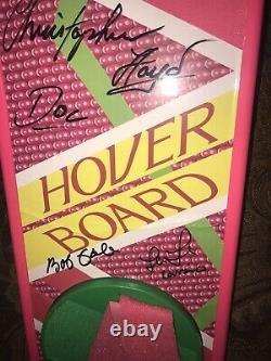 Cast Back To The Future signed Hoverboard Hover 5 Signatures Fox Autograph Gale