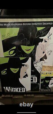 Cast Signed 2013 Walker Jones Wicked Poster Windo. (See descript make Offer)