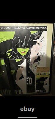 Cast Signed 2013 Walker Jones Wicked Poster Windo. (See descript make Offer)