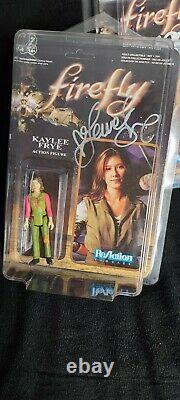 Cast Signed Firefly ReAction Figures Nathan Fillion x3 Alan Tudyk Autograph