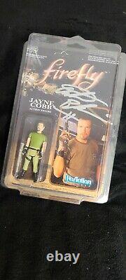 Cast Signed Firefly ReAction Figures Nathan Fillion x3 Alan Tudyk Autograph