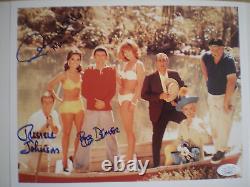 Cast Signed Photo Gilligan's Island-dawn Wells-bob Denver & Russell Johnson -jsa