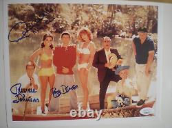 Cast Signed Photo Gilligan's Island-dawn Wells-bob Denver & Russell Johnson -jsa