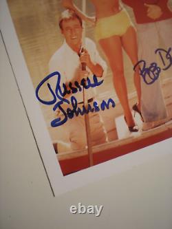 Cast Signed Photo Gilligan's Island-dawn Wells-bob Denver & Russell Johnson -jsa