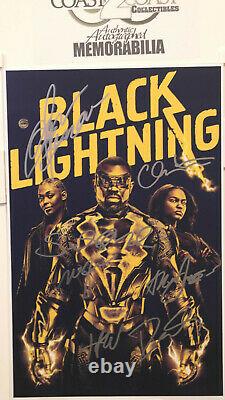 Cast Signed Poster Black Lightning DC The CW Tv Series 11x17 + COA