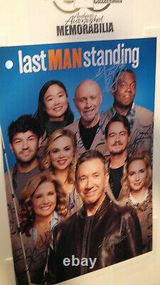 Cast Signed Poster Last Man Standing Tim Allen 13x19 + COA