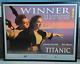 Cast Signed Titanic Movie Poster- Cameron, Dicaprio, Winslet, Zane- Framed