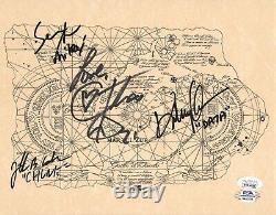 Cast signed autographed inscribed Goonies Map JSA PSA Feldman Astin Choen KeQuan