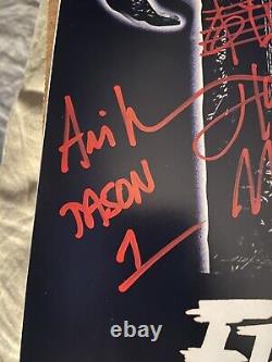 Cast signed friday the 13th poster