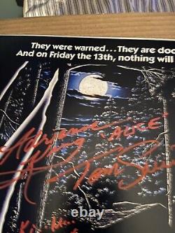 Cast signed friday the 13th poster