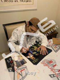 Cast signed insc TMNT suede framed 16x20 JSA Pais Tochi Feldman Rist Hoag Saito