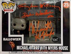 Cast signed inscribed Michael Myers Funko Pop #25 JSA COA Castle Wallace Warlock