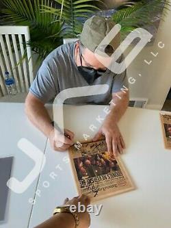 Cast signed inscribed Newsprint The Goonies JSA Feldman Astin Choen KeQuan Green