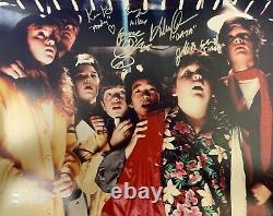 Cast signed inscribed The Goonies 16x20 photo JSA Witness Feldman KeQuan Green