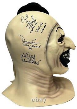 Cast signed inscribed The Terrifier mask JSA Thornton LaVera Leone Voysey Fullam