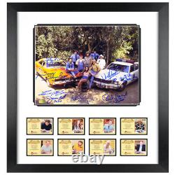 Catherine Bach, Schneider Dukes of Hazzard Cast Autographed 11×14 Framed Photo