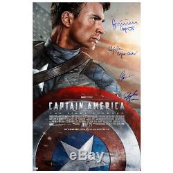 Chris Evans and Cast Autographed Captain America Original 27x40 Movie Poster
