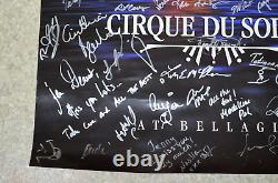 Cirque Du Soleil O at Bellagio Cast Signed Poster 100 Signatures 36 x 24