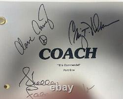 Coach TV Show Cast Signed Script Craig T Nelson +4 PSA AL09101