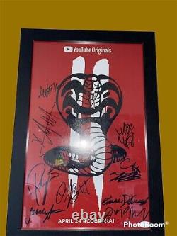 Cobra Kai Cast Signed 11x17 Poster JSA LOA