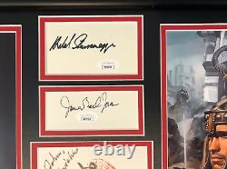 Conan Cast Signed Photo Display Schwarzenegger, Jones, Mako, Bergman Jsa Coa