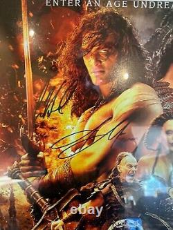 Conan The Barbarian cast signed 16x20 framed CA COA