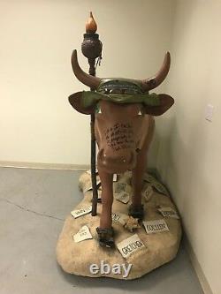 Cow Parade Nyc 2000 Survivor Original Life Size Signed Cast Richard Hatch Cbs