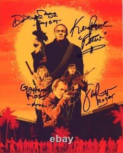 DAWN OF THE DEAD 8x10 photo cast signed by KEN FOREE, DAVID EMGE, GAYLEN ROSS +1