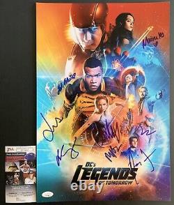 DC's Legends Of Tomorrow Cast Signed By 8 12x18 Poster Autographed With JSA COA