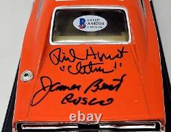 DUKES OF HAZZARD Signed by 7 General Lee 118 Die Cast Model Car Beckett BAS