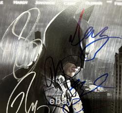 Dark Knight Rises Cast SIGNED Poster Bale Hardy Caine Oldman Freeman Autographs