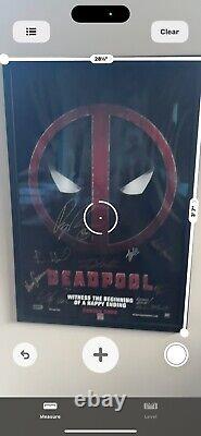 Deadpool Movie Cast Signed Full Sized Poster Professionally Framed withLOA