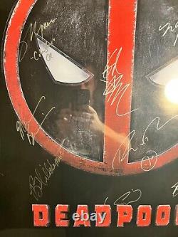 Deadpool Movie Poster Signed By Entire Cast with COA? Ryan Reynolds