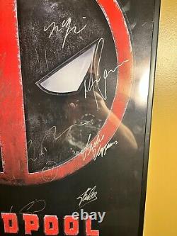 Deadpool Movie Poster Signed By Entire Cast with COA? Ryan Reynolds