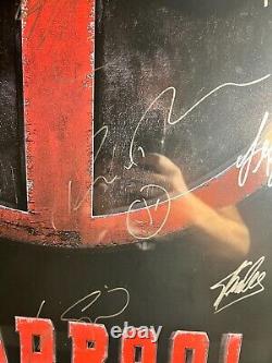 Deadpool Movie Poster Signed By Entire Cast with COA? Ryan Reynolds