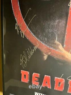 Deadpool Movie Poster Signed By Entire Cast with COA? Ryan Reynolds